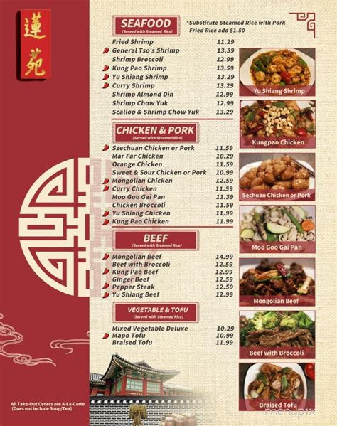 ling & sons|lings chinese menu.